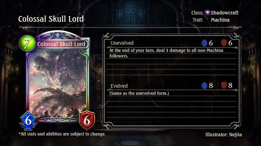 Shadowverse Steel Rebellion Colossal Skull Lord