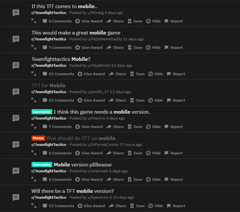 Tft teamfight tactics mobile reddit interest