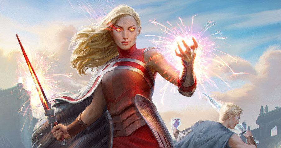 Rowan, Intrepid Sparkmage Planeswalker leaked for MTG Throne of Eldraine