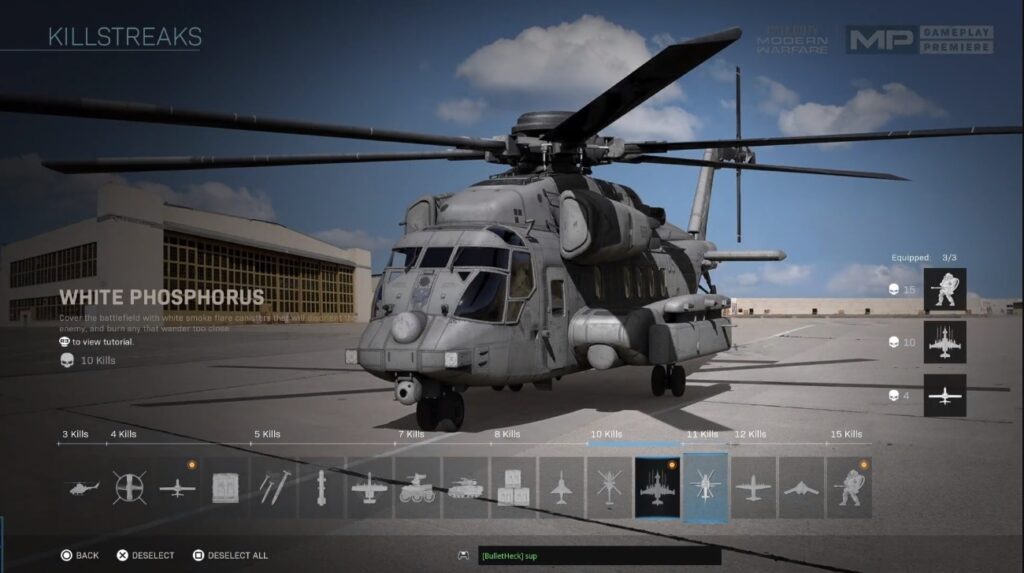 Modern Warfare killstreaks