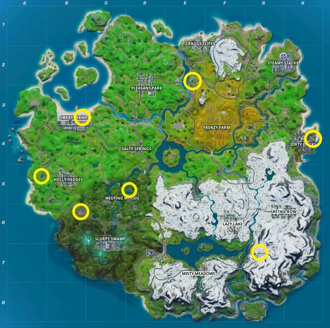 Fortnite Ice Box locations