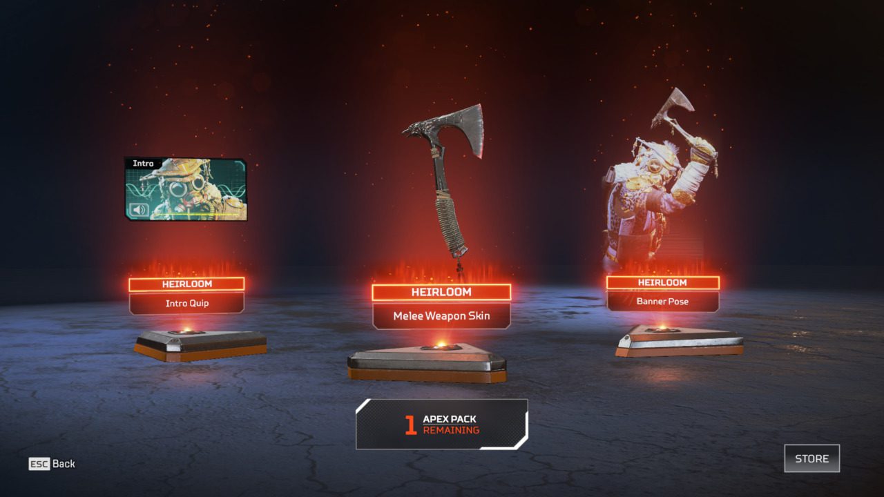 Apex Legends community Heirloom melee weapons