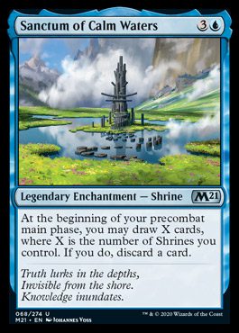 MTG Core Set 2021 spoilers shrine Sanctum of Calm Waters