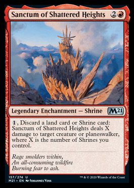 MTG Core Set 2021 spoilers shrine Sanctum of Shattered Heights