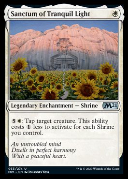MTG Core Set 2021 spoilers shrine Sanctum of Tranquil Light