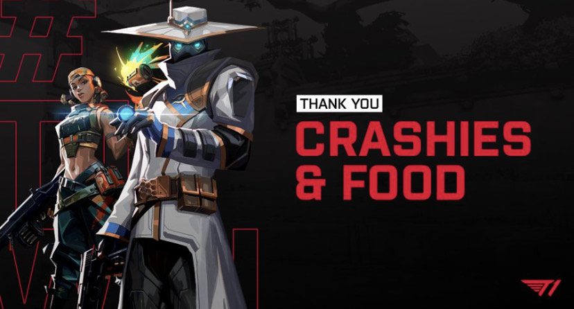 T1 crashies and food Valorant