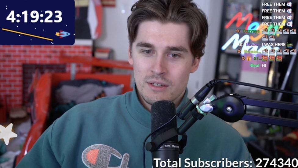 Ludwig during 31 day subathon