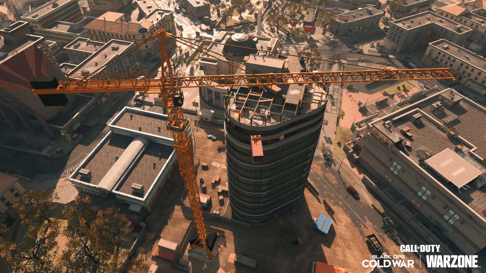 Overview shot of Warzone