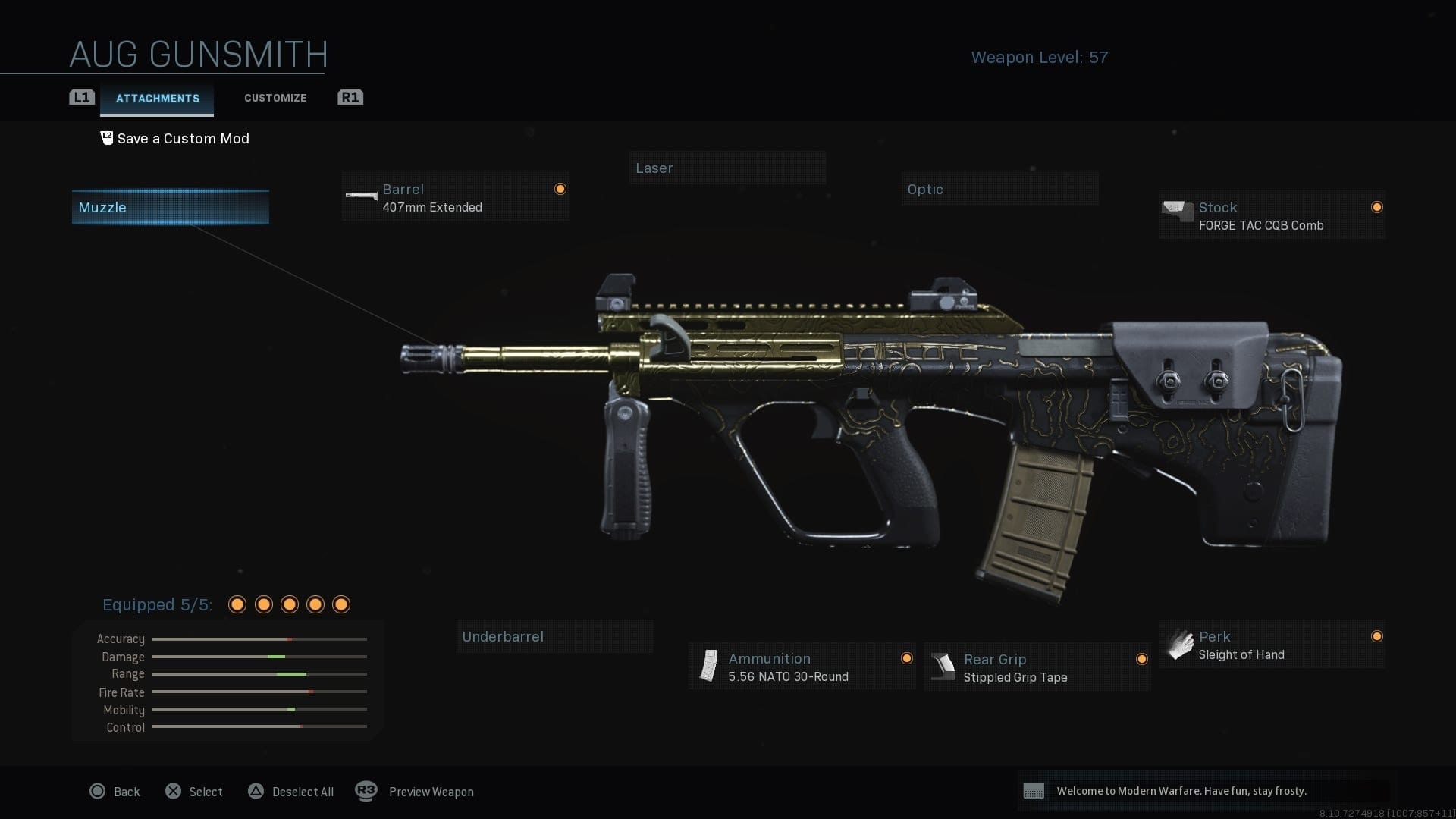 MW AUG loadout Warzone