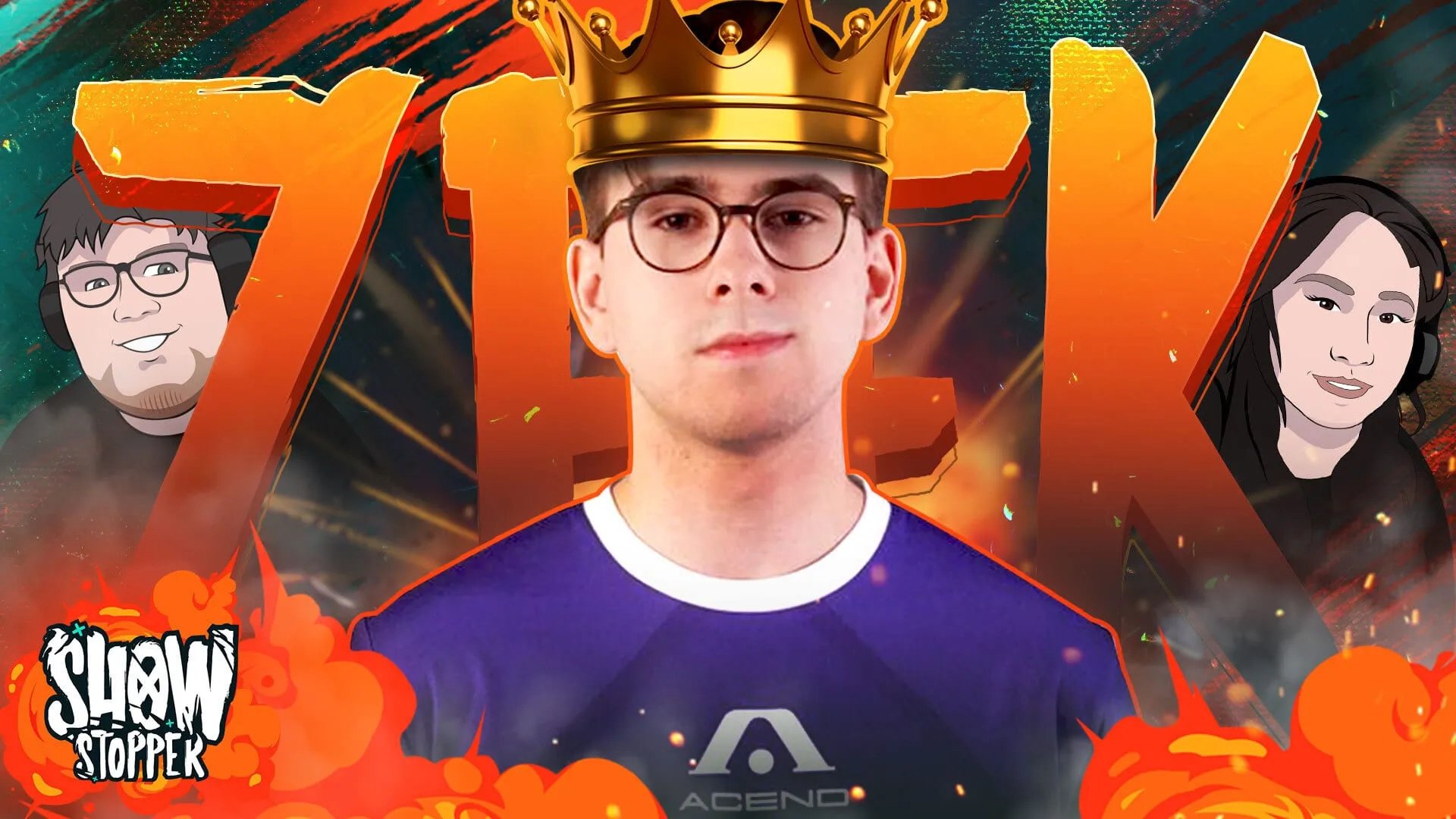 zeek superimposed over his name, with yinsu and tyler on the sides for his move to Acend