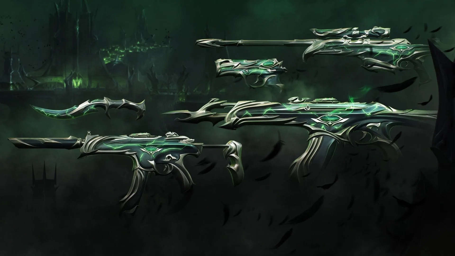 VALORANT Forsaken weapon skin bundle.