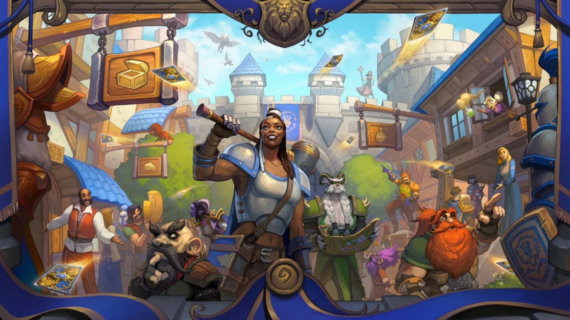 Hearthstone United in Stormwind expansion artwork.