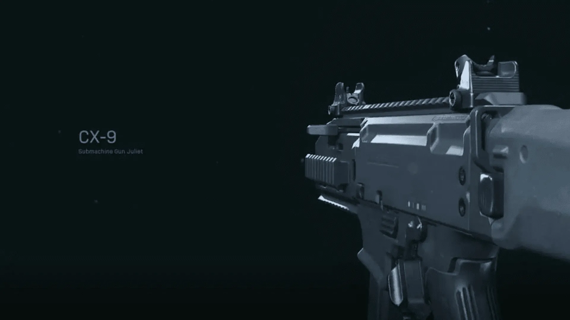 The gun model for the CX-9 in Modern Warfare for its loadout