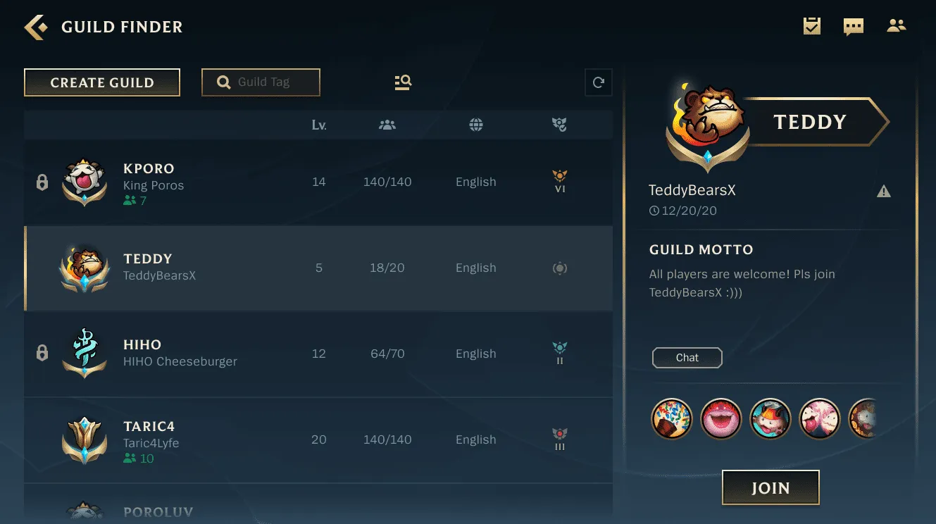 Guild Finder