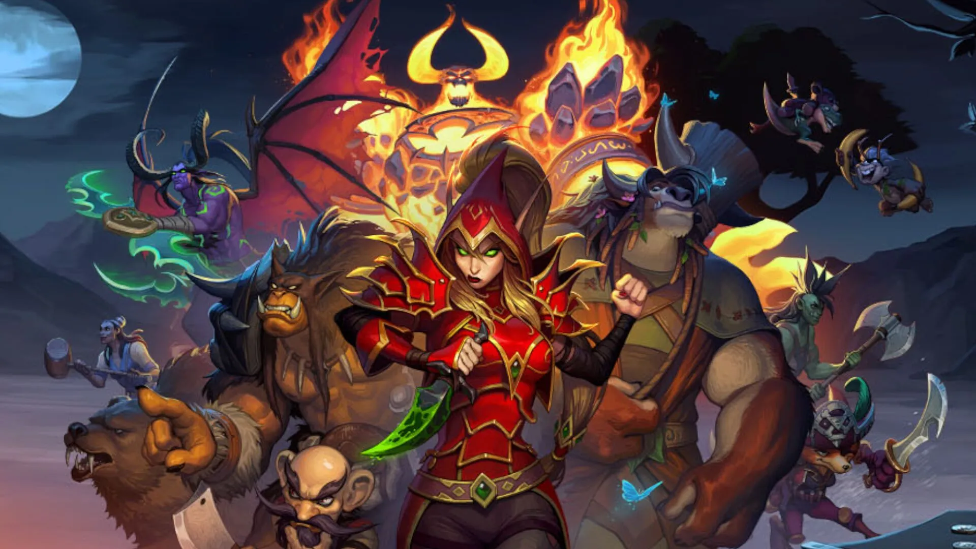 Hearthstone Mercenaries promo artwork