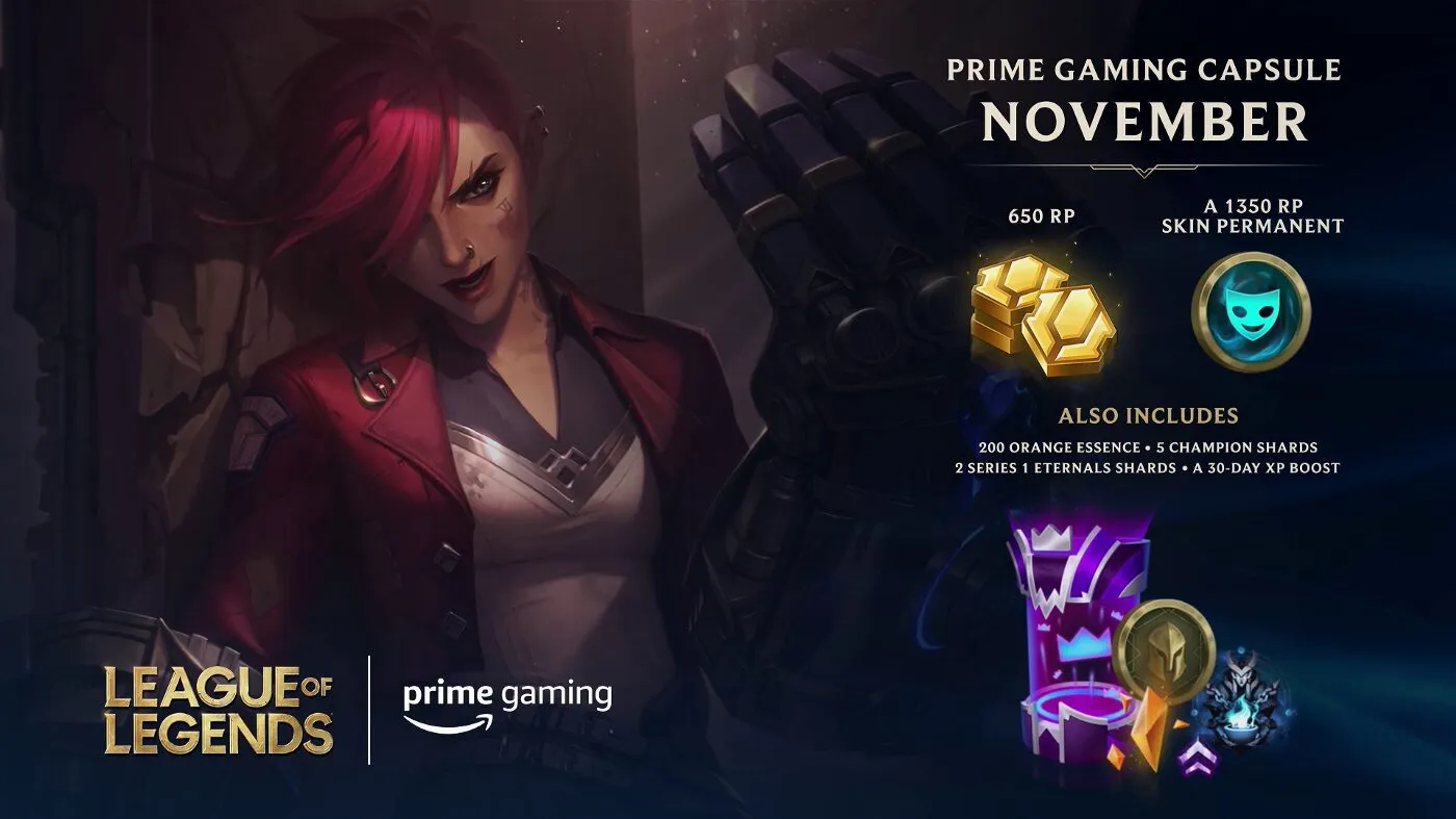 A new deal between Riot Games and Prime Gaming brings exclusive free giveaways to all Riot titles including VALORANT, League of Legends, Wild Rift and Legends of Runeterra.