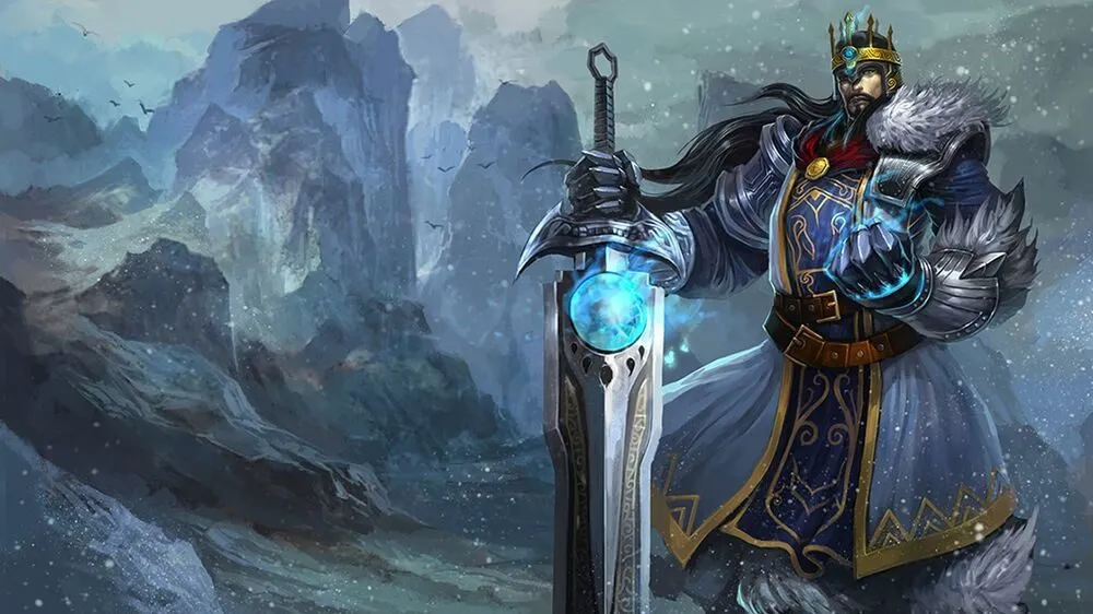 Tryndamere splash art for his first Worlds appearance