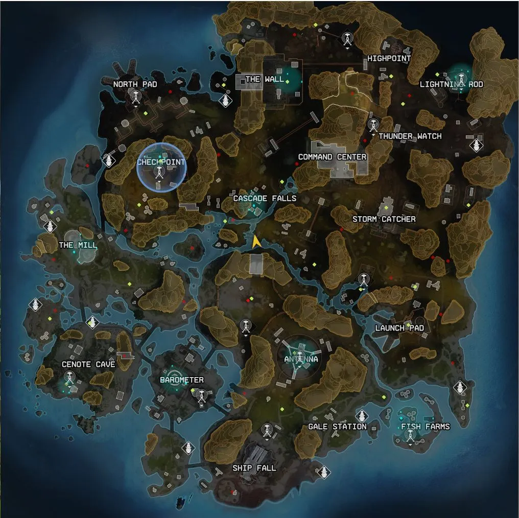 Storm Point POIs in Apex Legends: Escape
