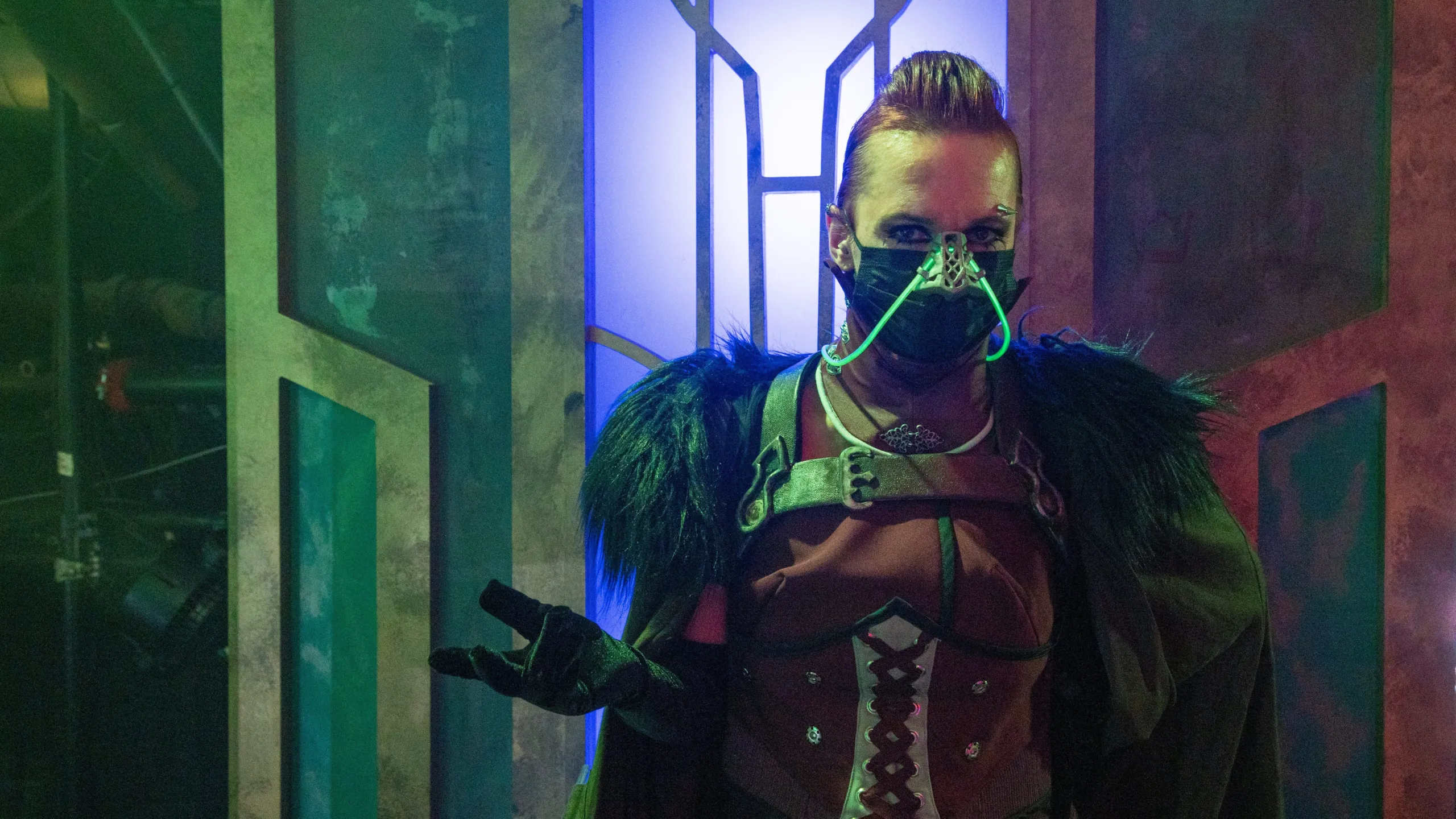 An actor's portrayal of Renni from "Arcane".