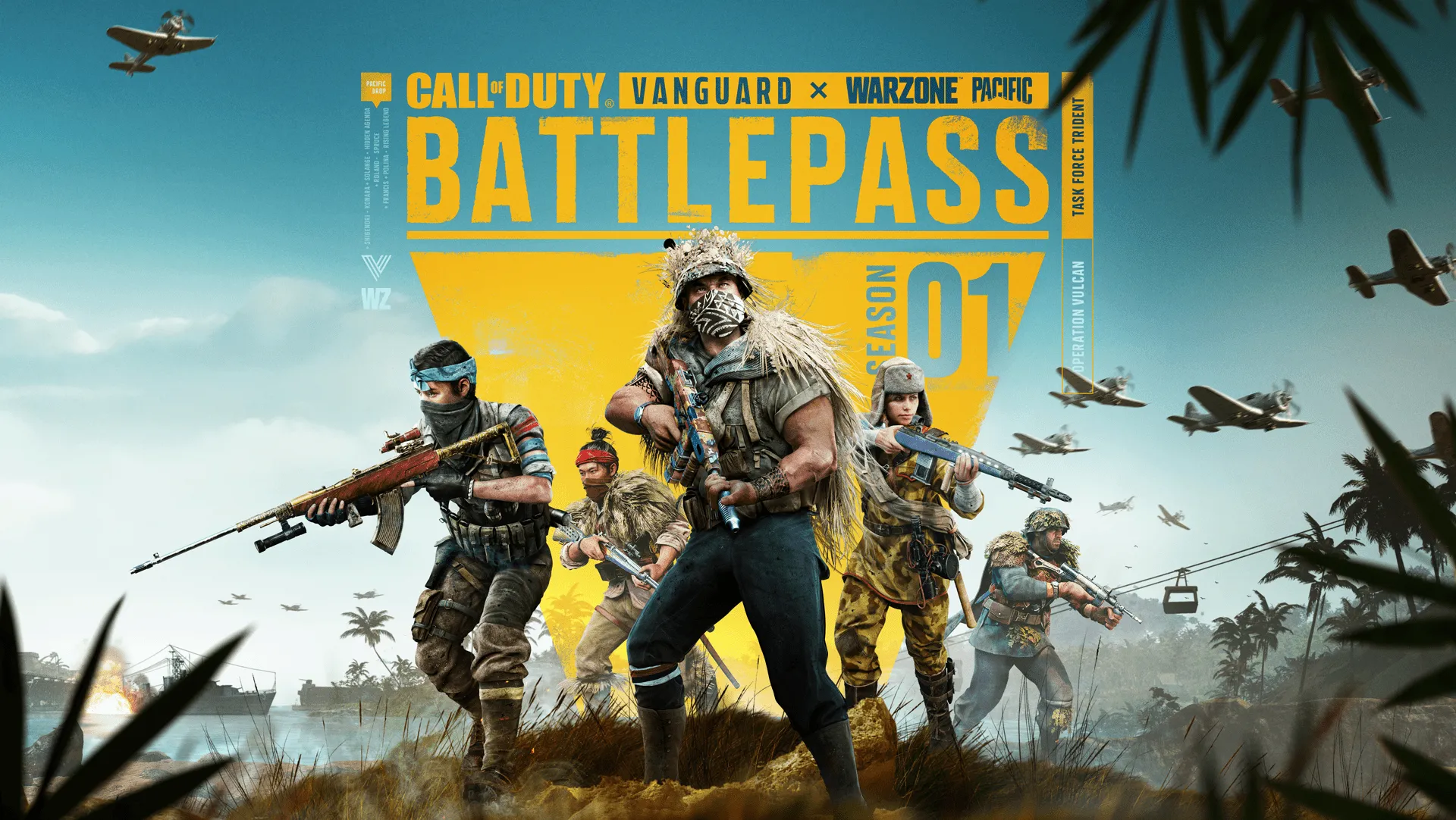 Call of Duty: Vanguard and Warzone Pacific Season 1 roadmap