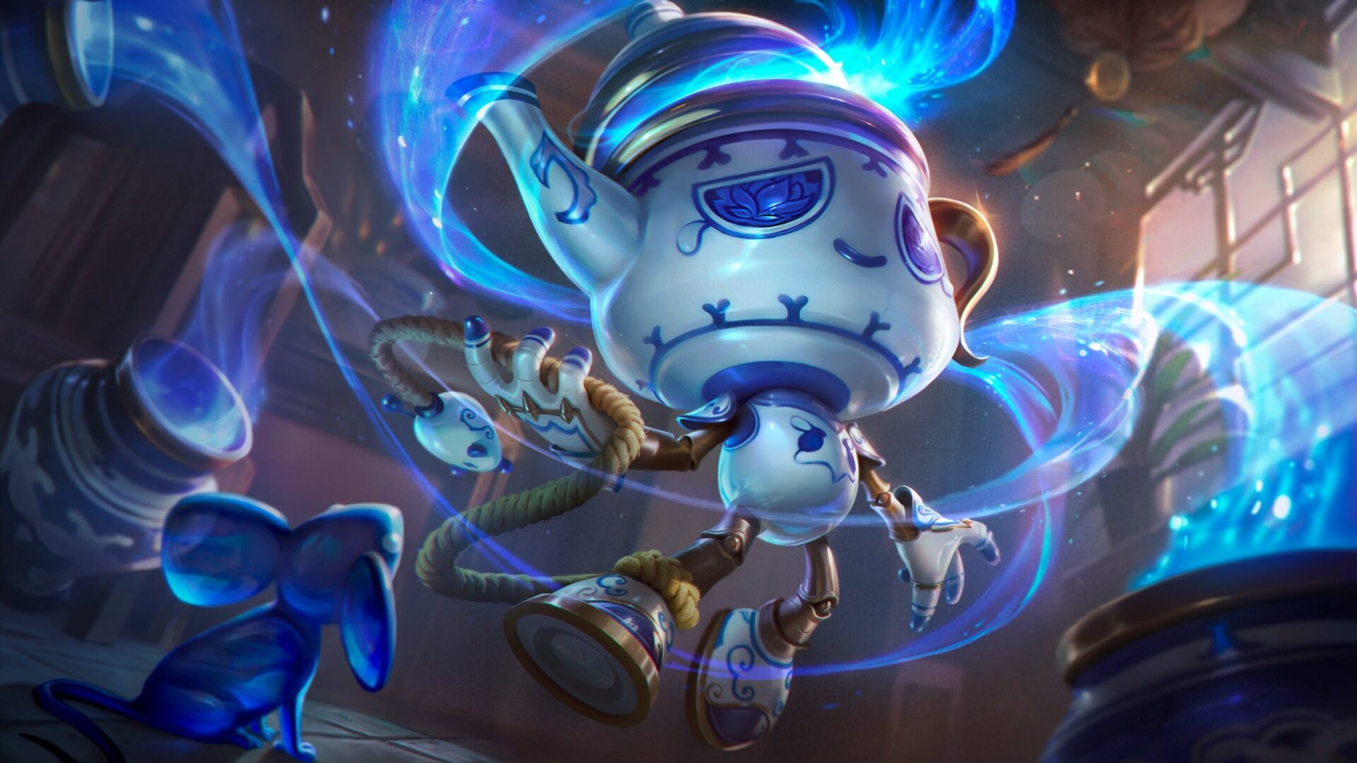 The Porcelain Amumu skin releases with League of Legends Patch 12.2 and the Lunar Revel 2022 event.