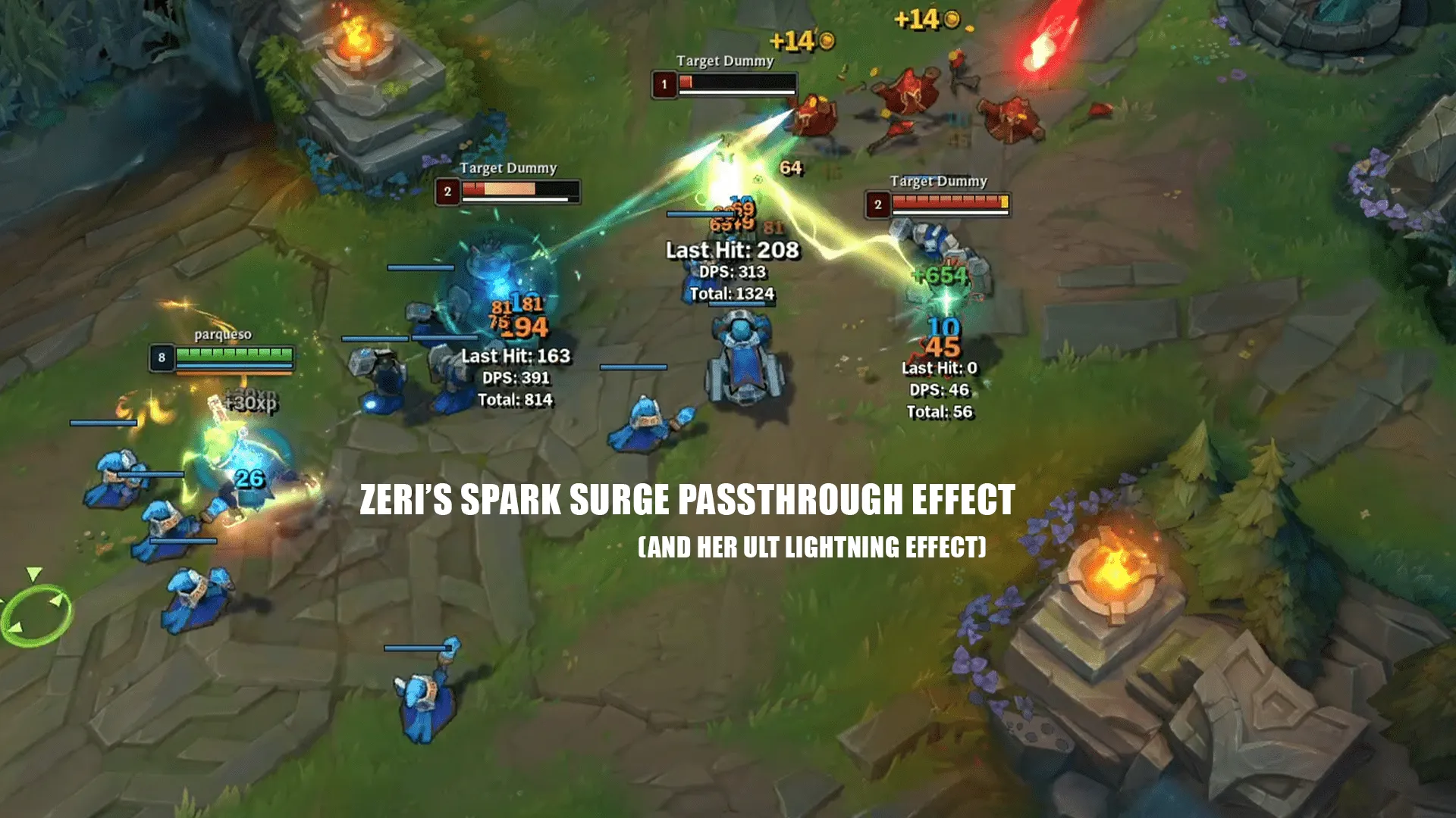 A demonstration of Zeri's E passthrough damage