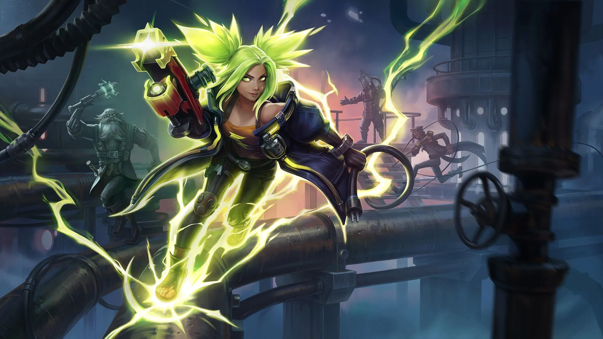 Zeri with sparks around her