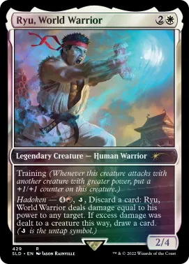 Ken is available as a Human Warrior in the MTG x Street Fighter collaboration