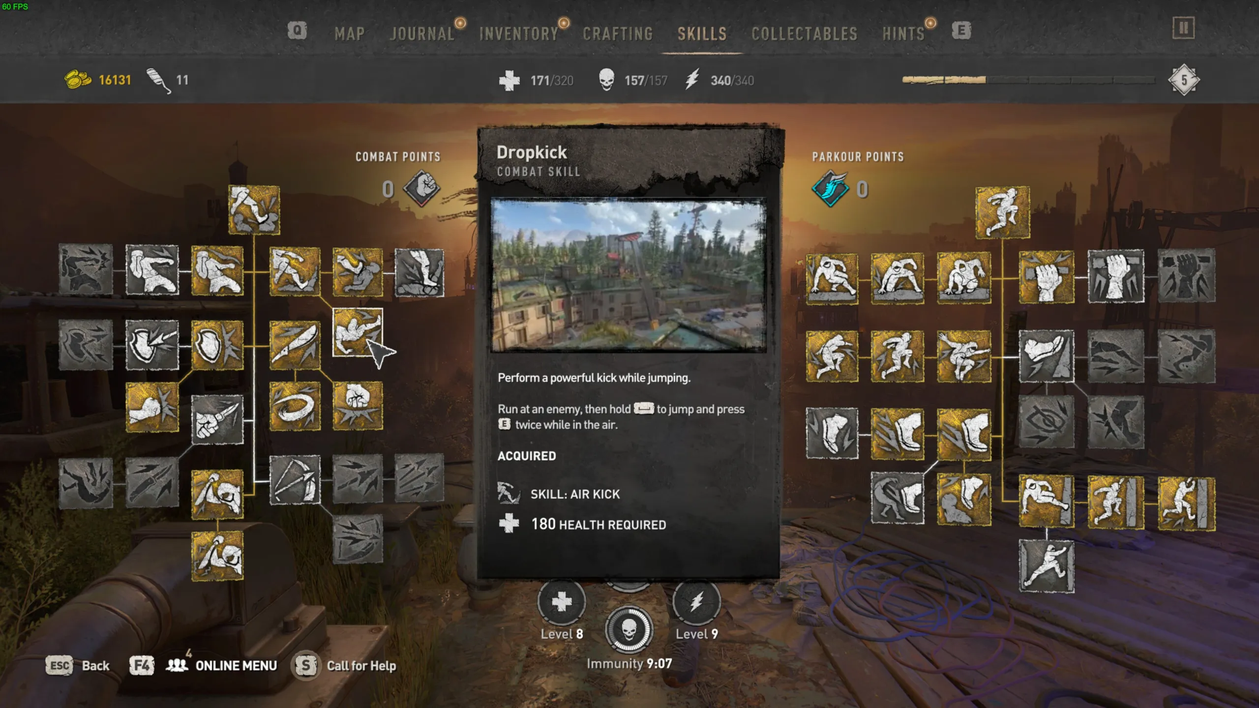 Dying Light 2 Stay Human dropkick skill