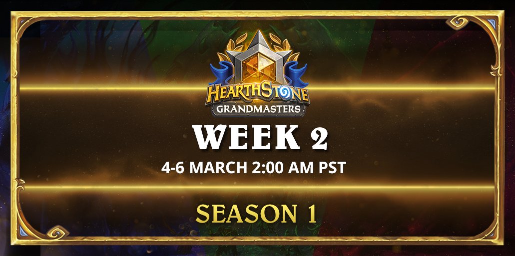Hearthstone Grandmasters 2022 Week 2 live broadcast schedule