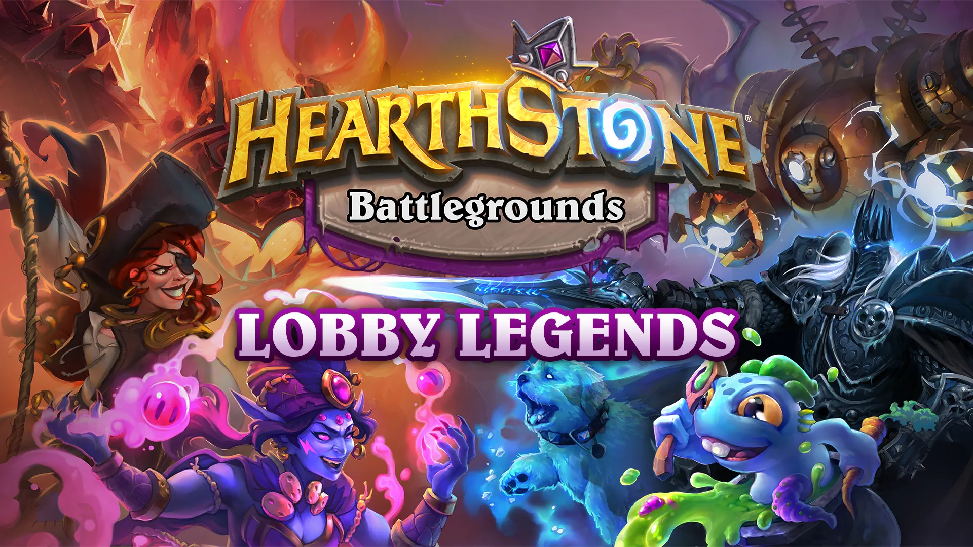 Hearthstone Battlegrounds Lobby Legends artwork