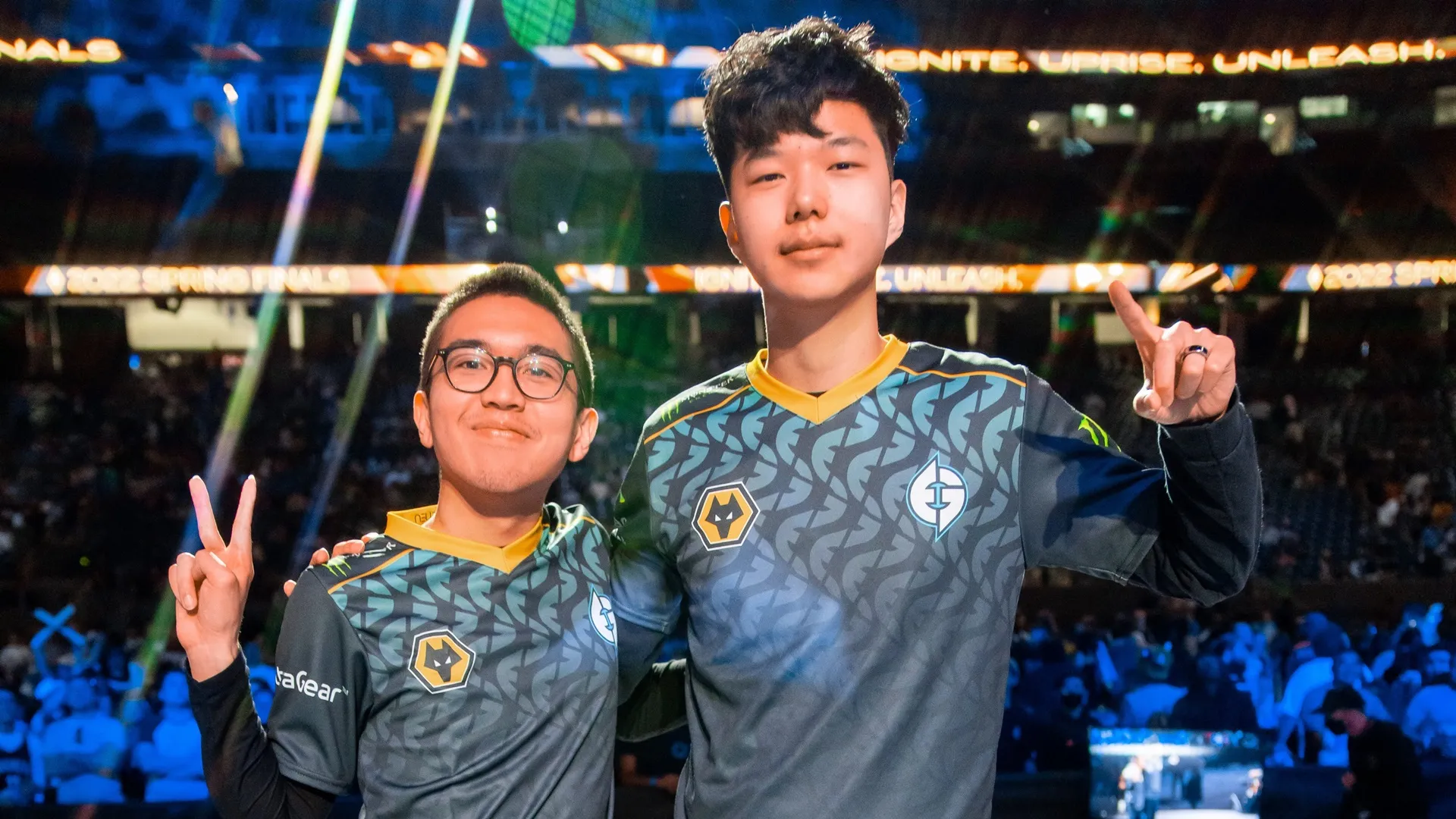 Evil Geniuses Danny and Jojopyun, who are in the LCS spring playoff grand final