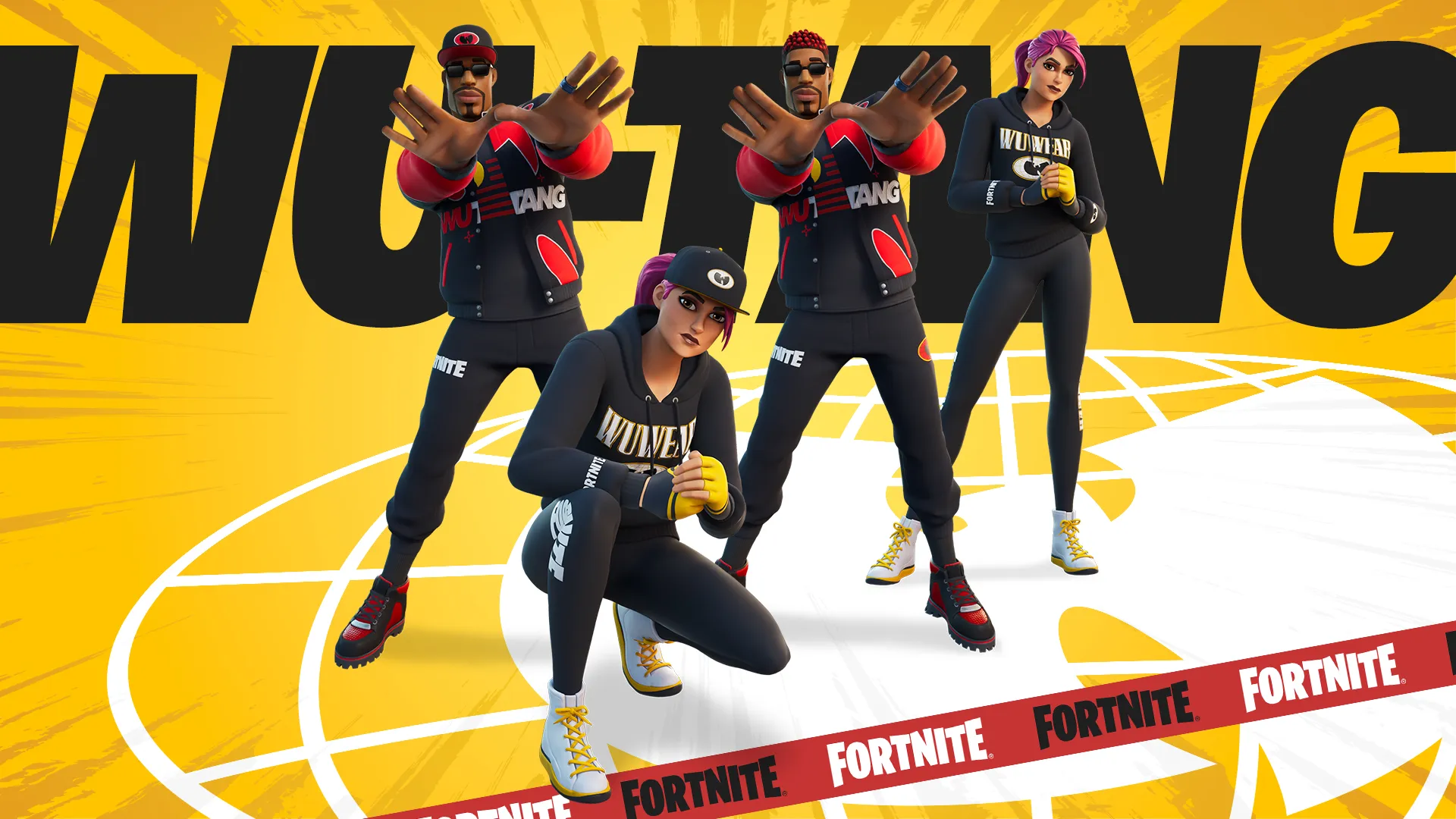Wu-Tang outfits in Fortnite