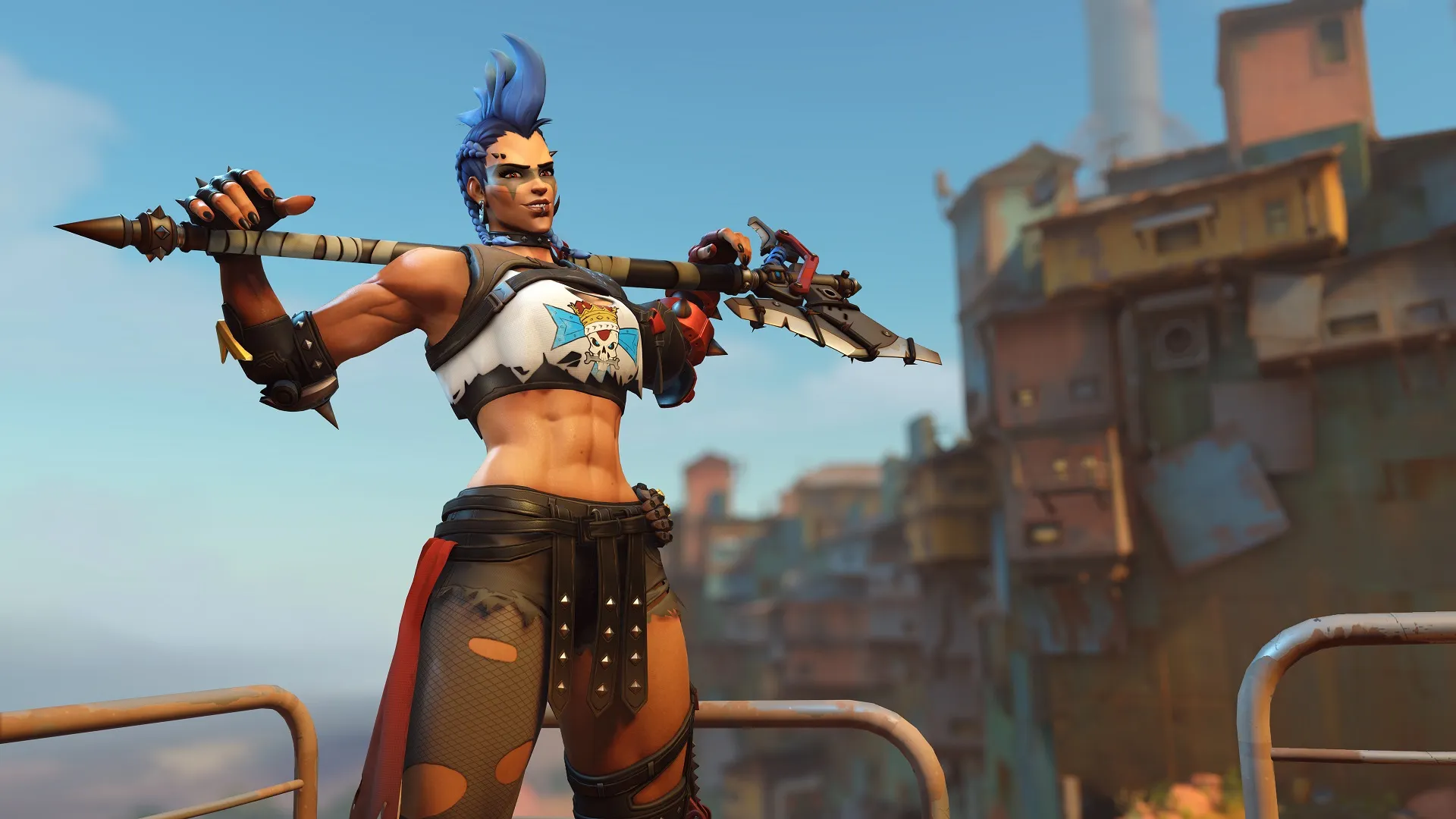 Junker Queen has been revealed as the next hero coming to Overwatch 2 on its October 4 launch