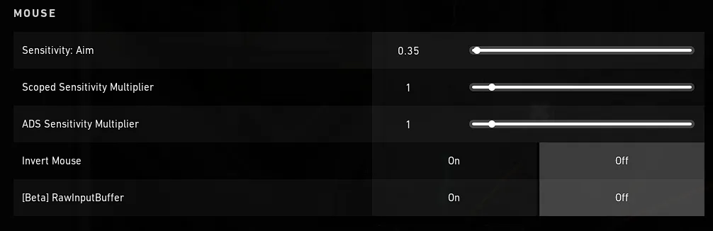 VALORANT mouse sensitivity DPI