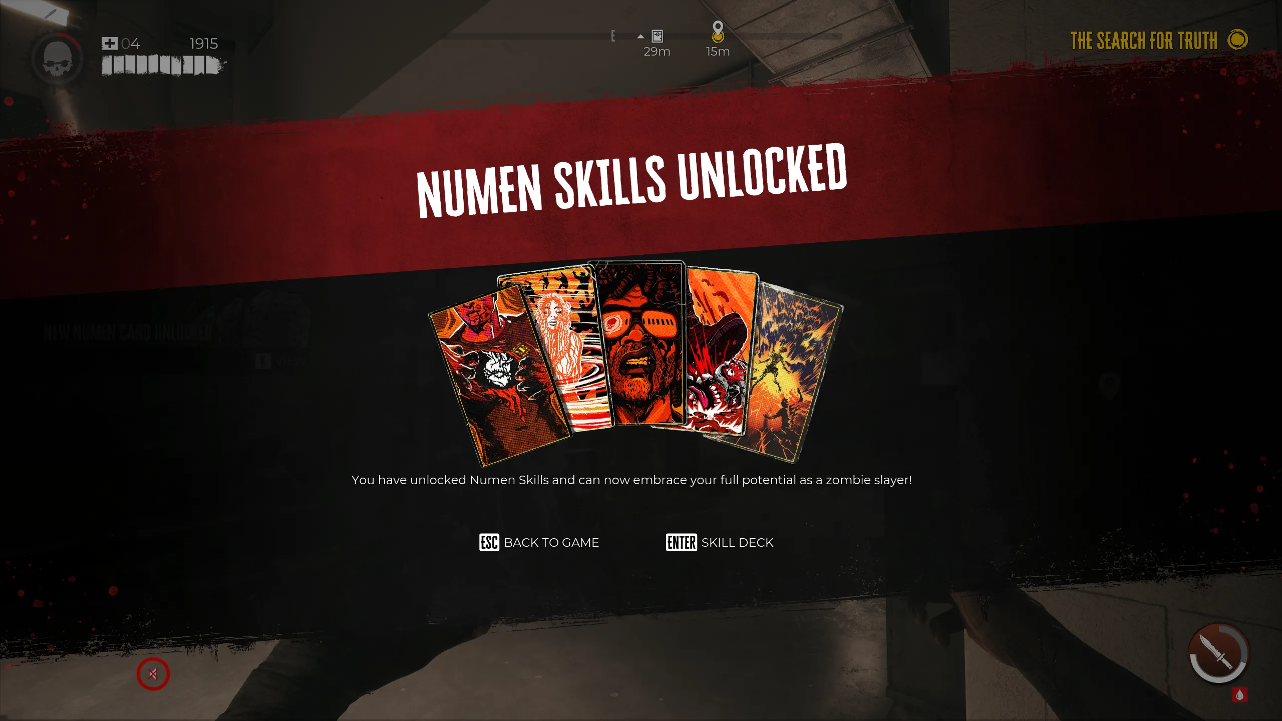 When do you unlock Numen Cards in Dead Island 2?