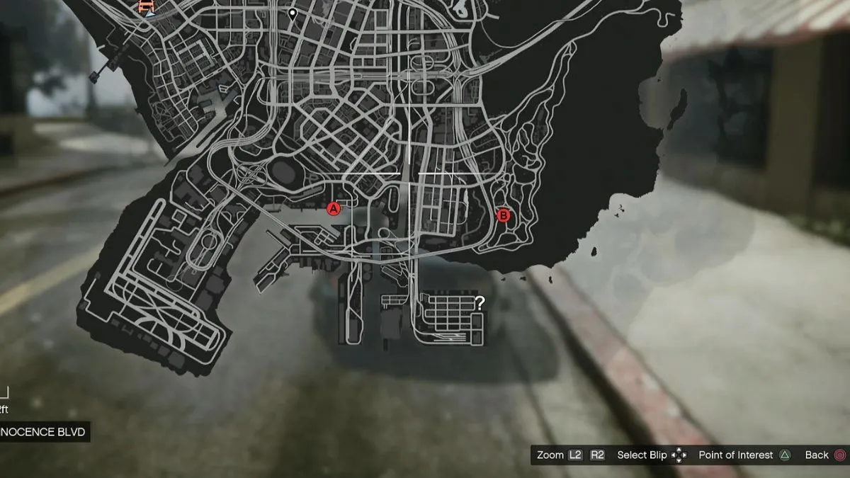 Location of targets for Brock Thompson bounty mission on GTA Online map.